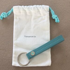 Tiffany & Co. like new Blue Leather Key Holder